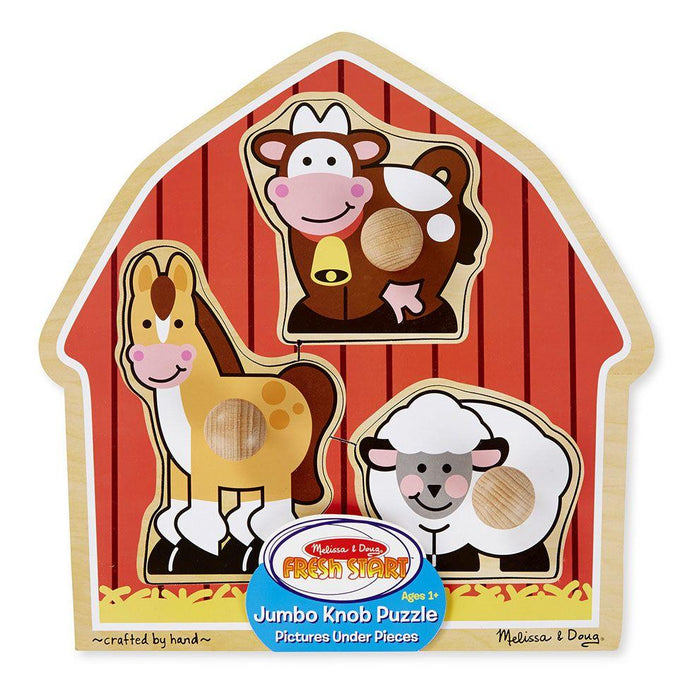 Melissa & Doug Jumbo Knob Puzzle Barnyard Animals