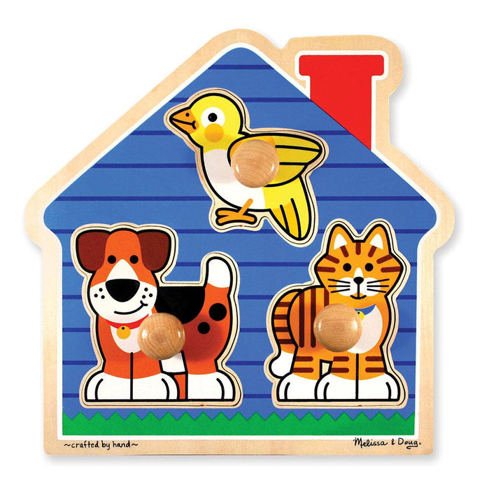 Melissa & Doug Jumbo Knob Puzzle House Pets