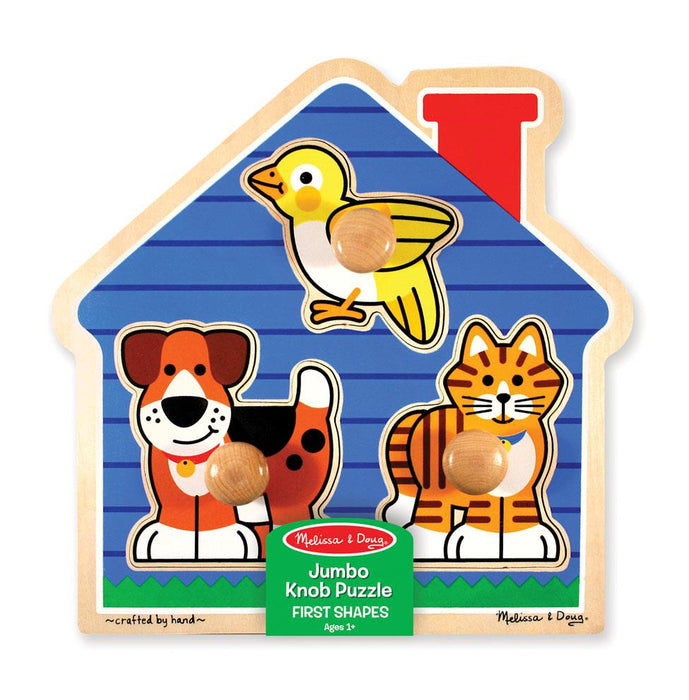 Melissa & Doug Jumbo Knob Puzzle House Pets
