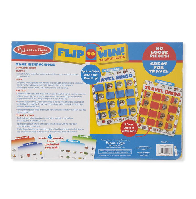 Melissa & Doug Flip to Win Travel Bingo
