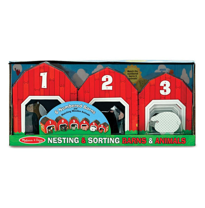 Melissa & Doug Nesting & Sorting Barns & Animals