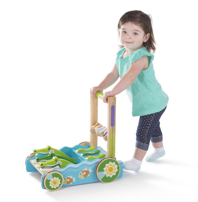 Melissa & Doug Chomp & Clack Alligator Push Toy