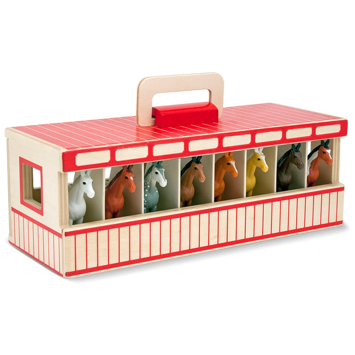 Melissa & Doug Take-Along Show-Horse Stable