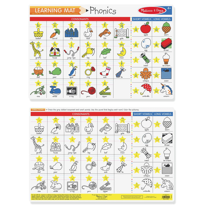 Melissa & Doug Learning Mat Phonics