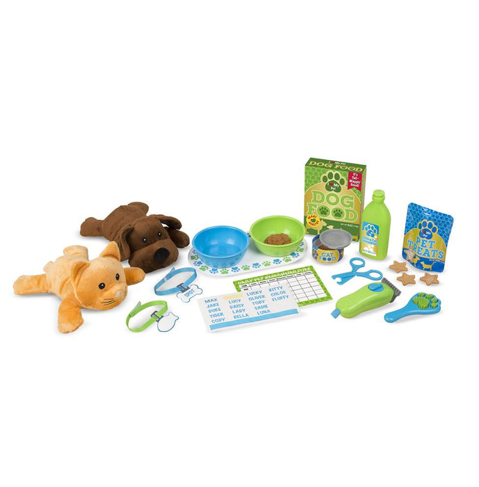 Melissa & Doug Feeding & Grooming Pet Care Play Set