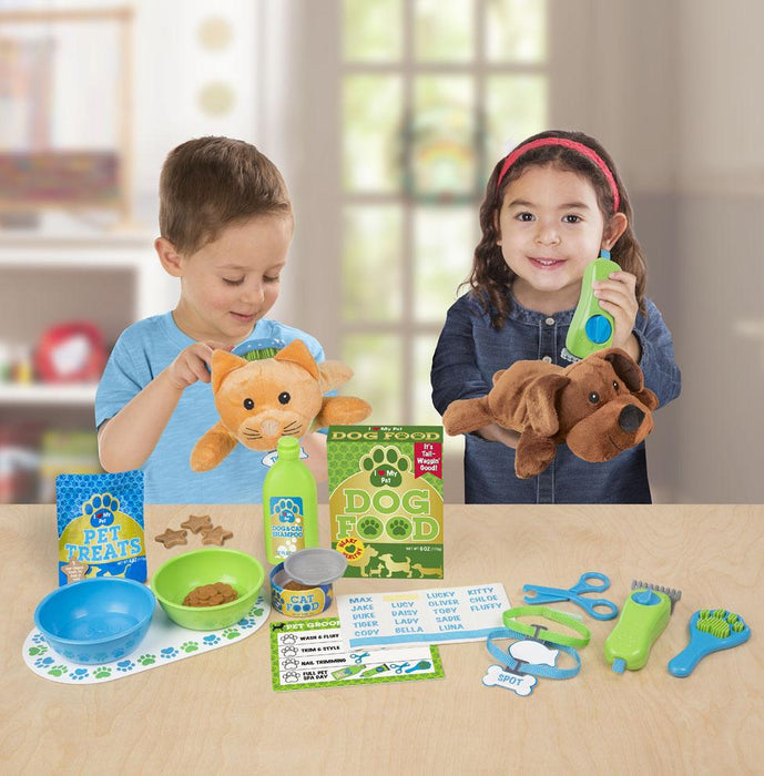 Melissa & Doug Feeding & Grooming Pet Care Play Set