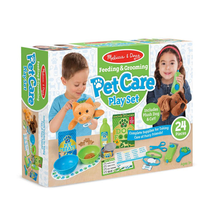 Melissa & Doug Feeding & Grooming Pet Care Play Set
