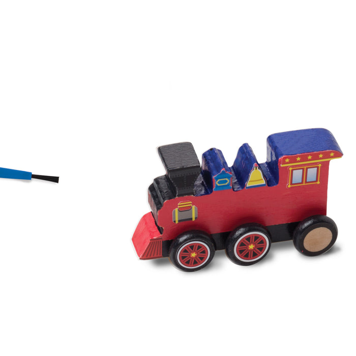 Melissa & Doug Decorate Your Own Wooden Train