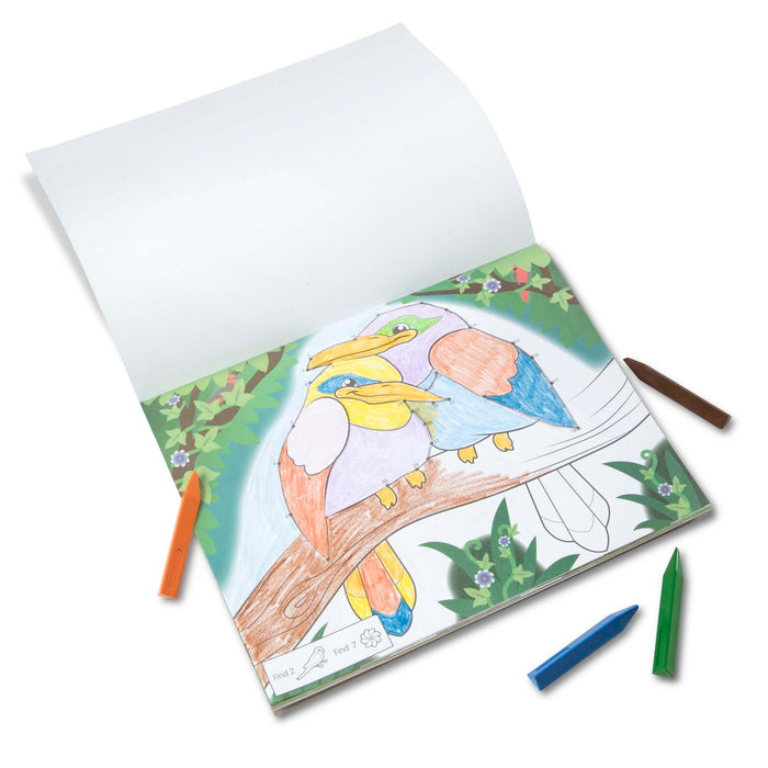 Melissa & Doug ABC - 123 Dot-to-Dot Coloring Pad Wild Animals