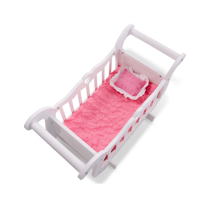 Melissa & Doug Wooden Doll Crib