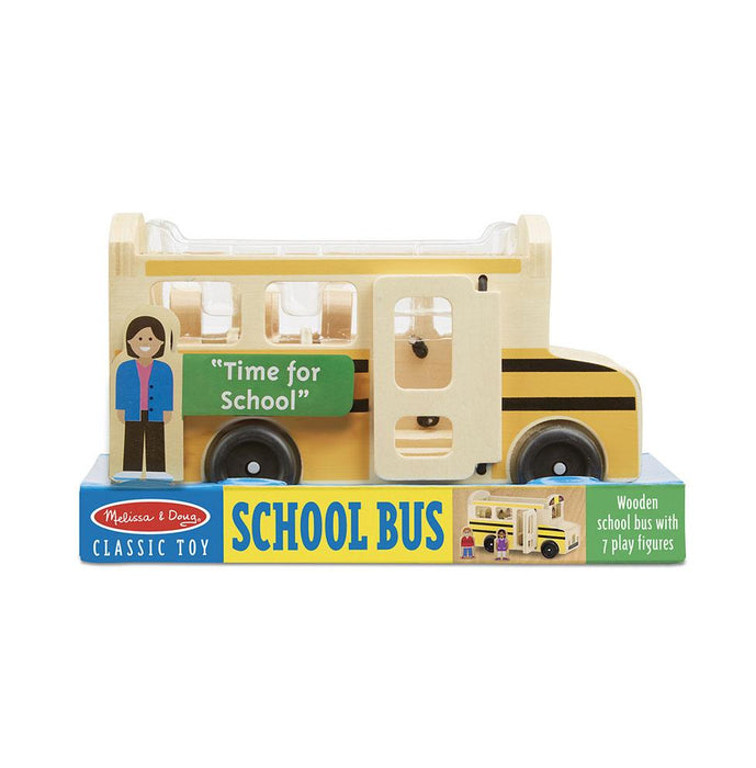 Melissa & Doug Wooden Classic School Bus