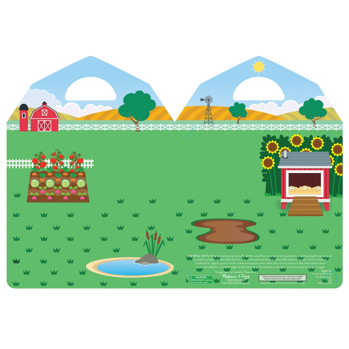 Melissa & Doug Puffy Sticker Play Set Farm