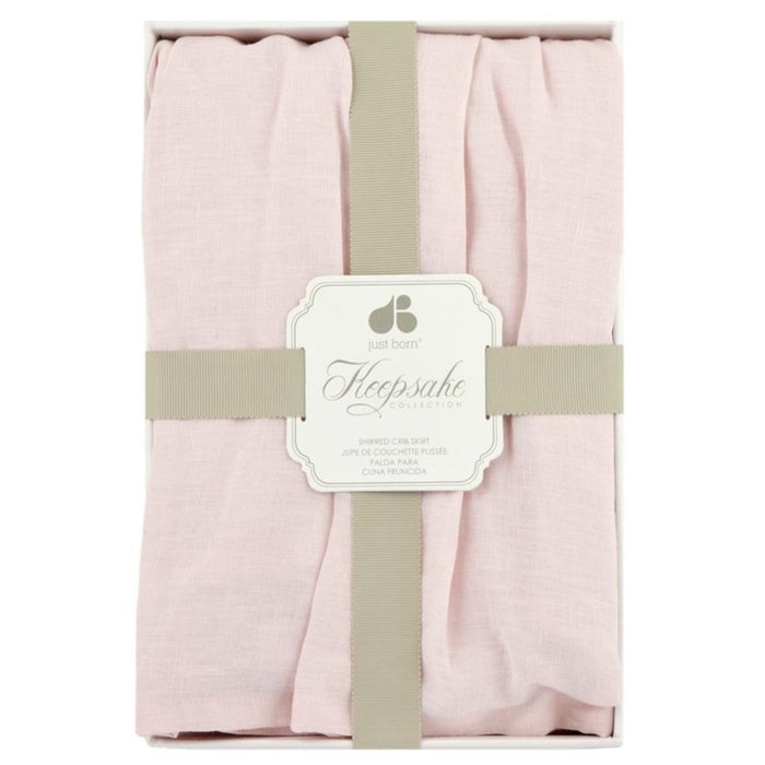 Gerber Keepsake Classic Vintage Crib Skirt | Pink