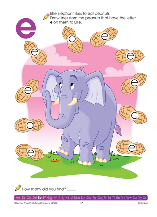 School Zone Alphabet Workbook