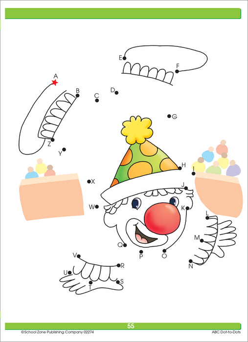 School Zone ABC Dot-to-Dots Workbook