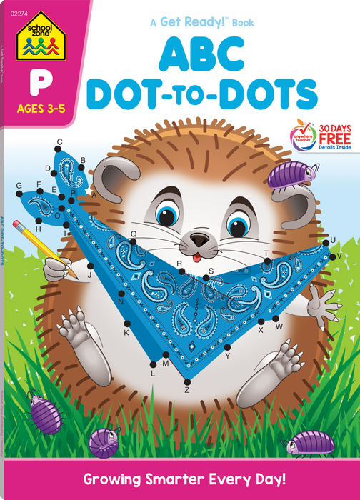 School Zone ABC Dot-to-Dots Workbook