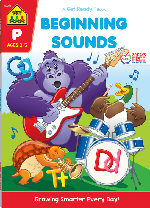 School Zone Beginning Sounds Workbook