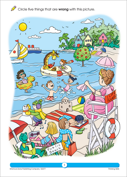 School Zone Thinking Skills Workbook - Cullen's Babyland & Playland