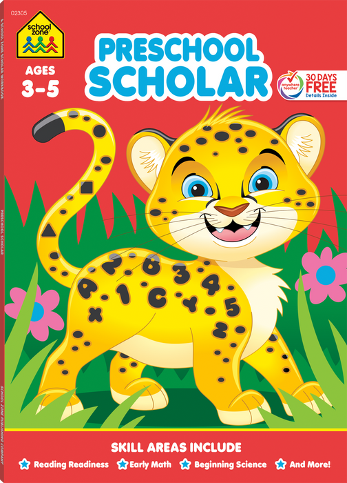 School Zone Preschool Scholar Workbook