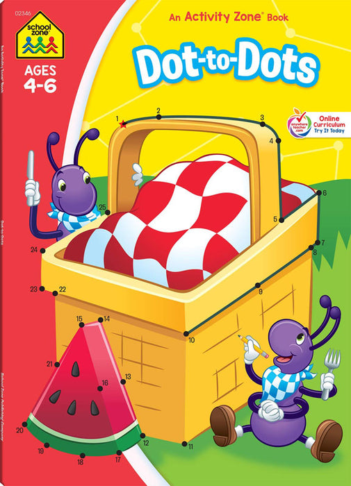 School Zone Dot-to-Dots Workbook
