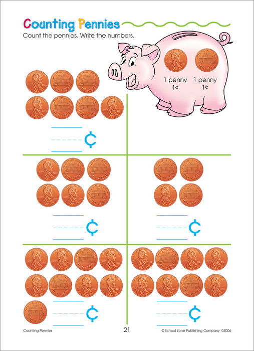 School Zone Numbers Fun! Workbook