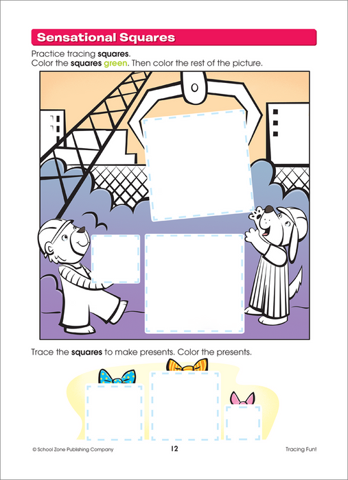 School Zone Tracing Fun! Workbook