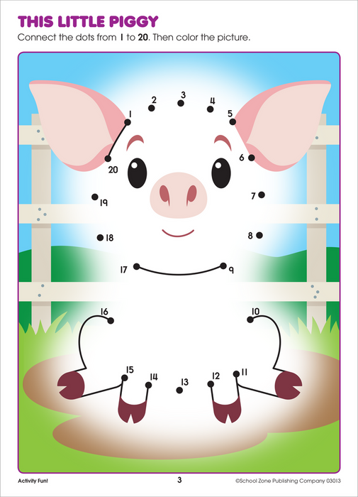 School Zone Activity Fun! Workbook
