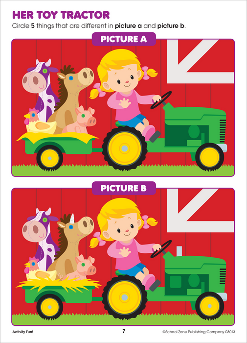 School Zone Activity Fun! Workbook