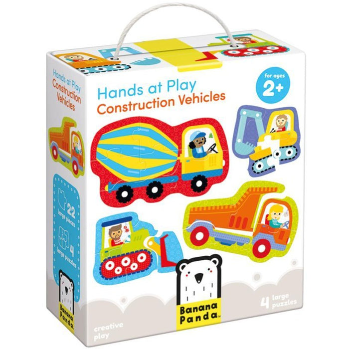 Banana Panda Hands at Play Construction Vehicles