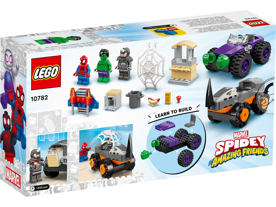 Lego Hulk vs Rhino Truck Showdown