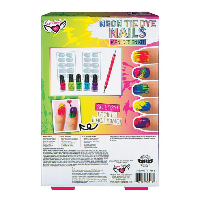 Fashion Angels Neon Tie Dye Nails Design Kit