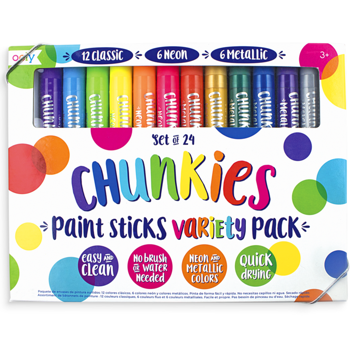 Ooly Chunkies Paint Sticks Variety Pack