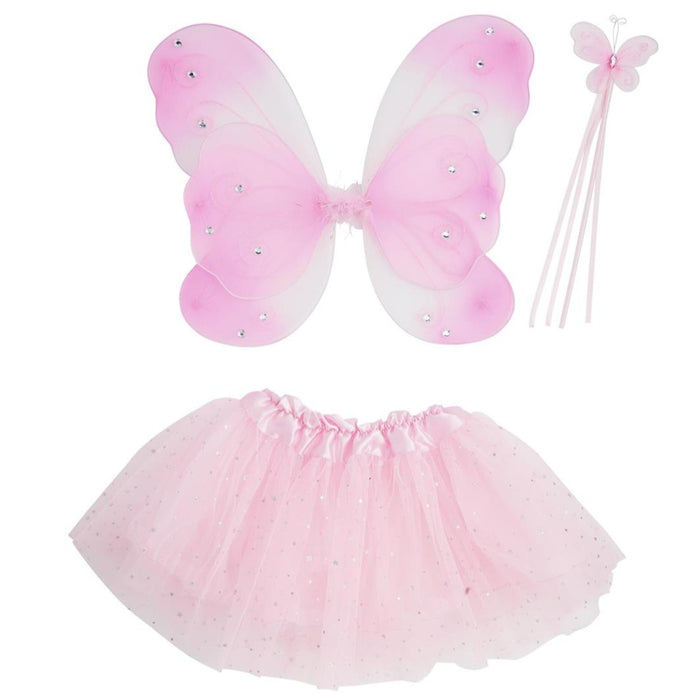 Mud Pie Light Pink Tutu Wing & Wand Set
