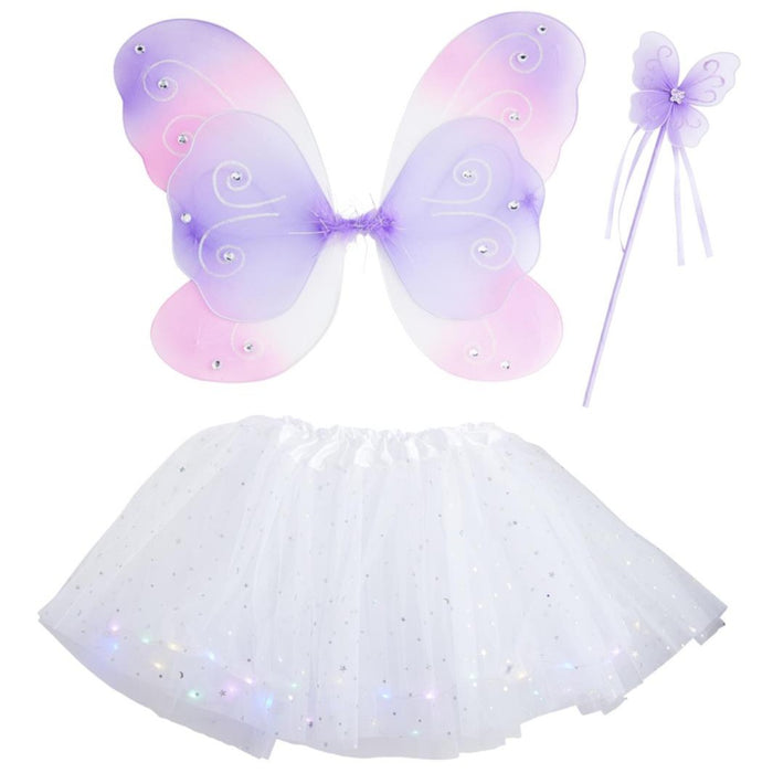 Mud Pie White Tutu Wing & Wand Set