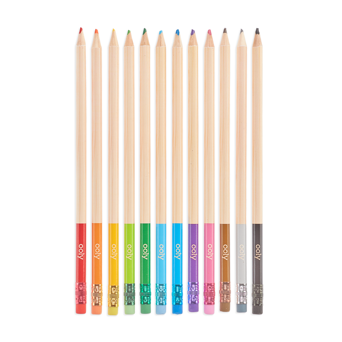 Ooly Unmistakeables Erasable Colored Pencils
