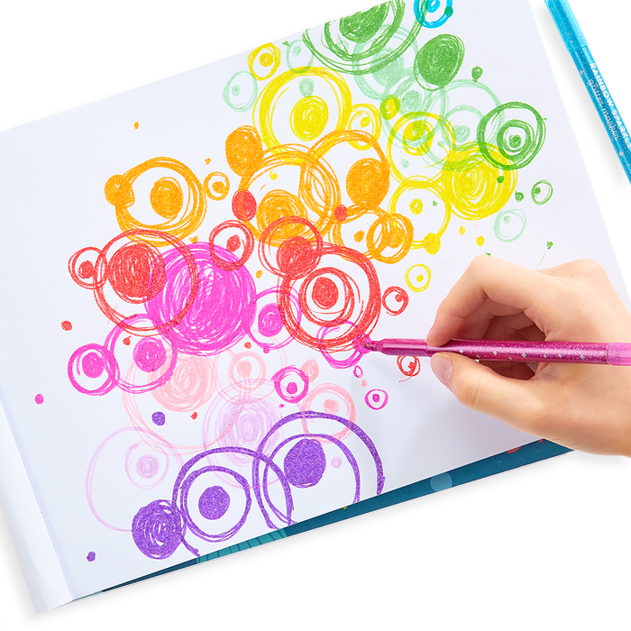 Ooly Rainbow Sparkle Glitter Markers - Set of 15