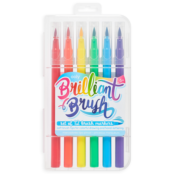 Ooly Brilliant Brush Markers 24 Count