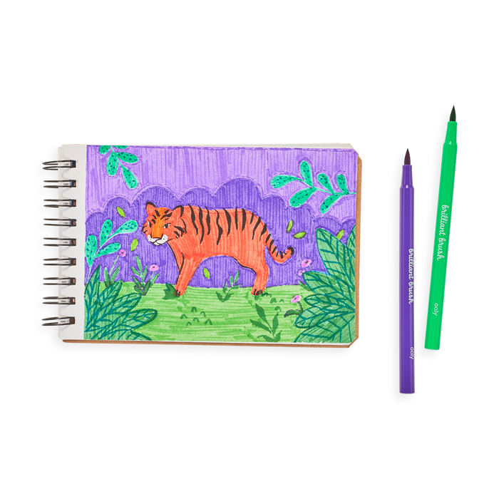 Ooly Brilliant Brush Markers 24 Count