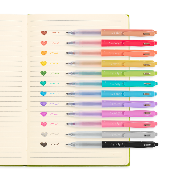 Ooly Oh My Glitter! Retractable Gel Pens - Set of 12