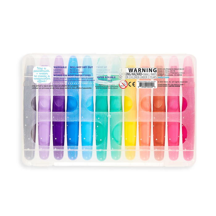 Ooly Rainbow Sparkle Watercolor Gel Crayons