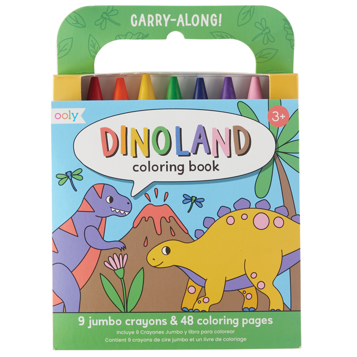Ooly Carry Along Coloring Book Set - Dinoland
