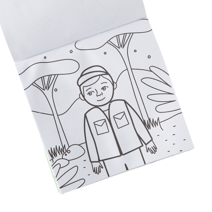Ooly Carry Along Coloring Book Set - On Safari