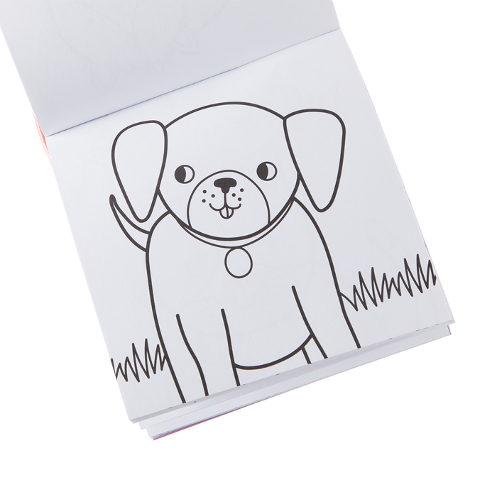 Ooly Carry Along Coloring Book Set - Pet Pals
