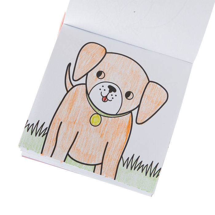 Ooly Carry Along Coloring Book Set - Pet Pals