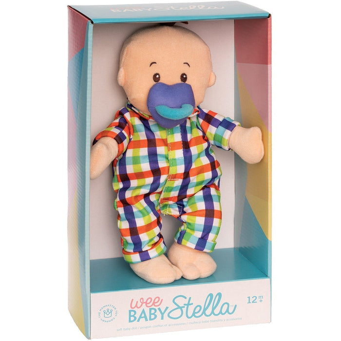 Manhattan Toy Wee Baby Fella Peach with Brown Hair