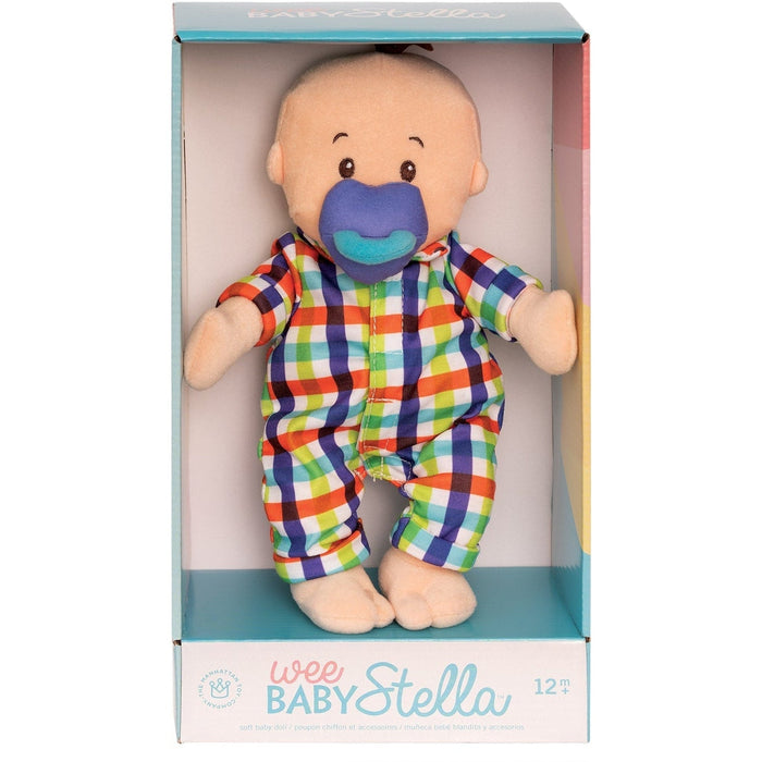 Manhattan Toy Wee Baby Fella Peach with Brown Hair