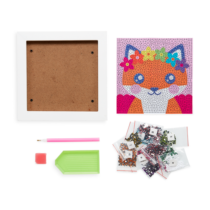 Ooly Razzle Dazzle DIY Gem Art Kit - Friendly Fox