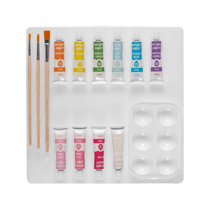Ooly Colorific Canvas Paint by Number Kit - Magic Unicorn