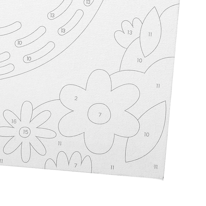 Ooly Colorific Canvas Paint by Number Kit - Happy Sloth