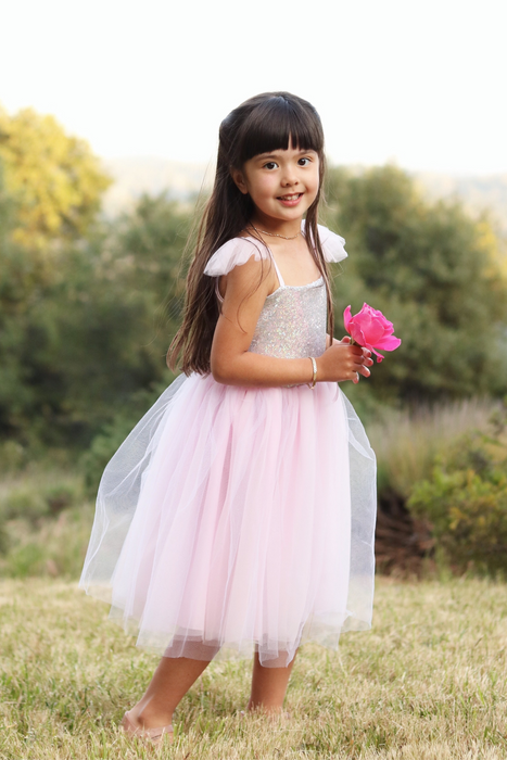 Creative Education Sequins Princess Dress 3-4 (Pink/Blue/Purple)